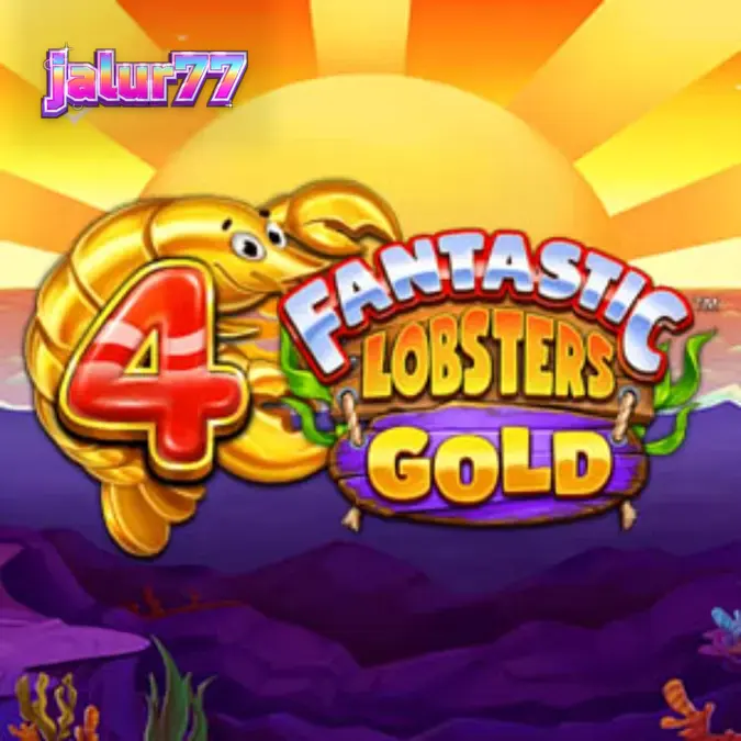 Tampilan visual slot 4 Fantastic Lobsters Gold dengan tema bawah laut yang cerah
